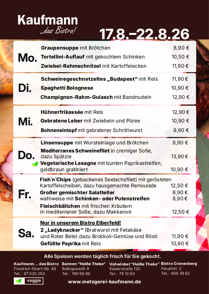 Speiseplan Seite 1